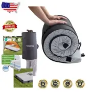 63.5"×26.5" Kids Camping Mattress - Roll-Up Memory Foam for Indoor & Outdoor
