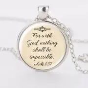 PSALM JESUS PRAY GOD BIBLE pendant 22" Sterling Silver 925 necklace men women