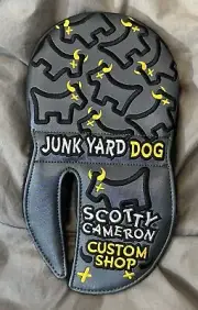 Scotty Cameron Junk Yard Dog Headcover Charcoal Custom Shop Mid Round New