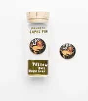 Yellow Owl Workshop Zodiac Sign Leo Magnetic Lapel Pin 22K Gold Plated