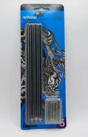 Sanford Prismacolor Scholar Graphite Drawing Sketching Set - 5 pc Pencils Eraser