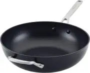 Hard Anodized Induction Nonstick Stir Fry Pan/Wok with Helper Handle, 12.25 Inch