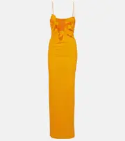 [Christopher Esber] Christopher Esber Venus cutout midi dress AU 12 orange