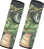 GAIREG Cute Crocodile Wearing Glasses Seat Belt Covers Backpack Shoulder Strap Pads