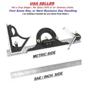12 inch Combination Square - Precision Steel Machinists Measuring Tool