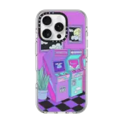 iPhone 16 Pro Clear Case MagSafe Compatible Lofi Arcade