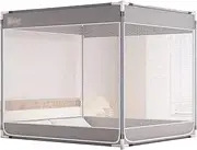 Polyester Mosquito Net Tent Large Mosquito Net Tent Curtains Three Door Canopy Curtains for Beds Suitable for Home