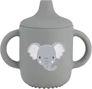 Splosh Baby Elephant Silicone Sippy Cup, Grey