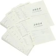 COHEALI English Loose Leaf Paper Notebook Papers 6-Hole Loose-Leaf Annual Calendar Efficiency Manual Pack of 2