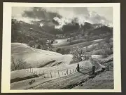 POSTCARD- ANSEL ADAMS CALIFORNIA, SONOMA COUNTY. PASTURE, 1951