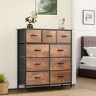 TAUS 9 Drawer Dresser Storage Organizer Chest for Bedroom Living Room Closet