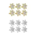6Pcs Snowflake Napkin Rings Exquisite Napkin Holders for Wedding Hotel Table