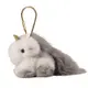 MIGURYE KAZI可愛毛絨公仔 獭兔毛獨角獸玩偶 包包吊飾裝飾 背包掛件 少女心書包掛飾 精緻公仔玩具 汽車鑰匙圈