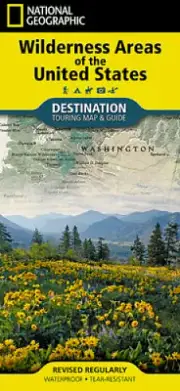 National Wilderness Areas of the United States Map (National Geographic