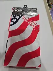 New Duck Commander Bandana WILLIE ROBERTSON SIGNATURE American Flag Pattern