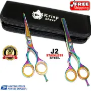 Professional Salon Hair Cutting Thinning Scissors Kit Barber Shears Set 5.5"
