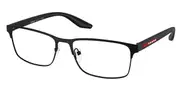 Prada Linea Rossa PS 50PV 1BO1O1 Men's Glasses Black Size 55 - Private Health Rebate - Blue Light Block Available