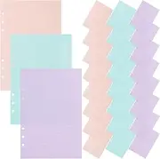 STOBOK Loose Leaf Notebook Paper Planner Refill 40 Sheets/book A5 Size Easy to Write and Install