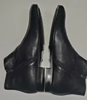 Kenneth Cole Reaction Men Shoes Black 10.5 Mix Zip Boot