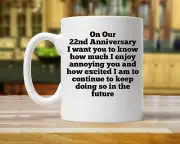 22nd Anniversary Gift For Husband 22nd Anniversary Gift For Him Funny