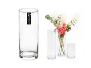 bulk 6 Glass Cylinder Vase Flower 12x35cm
