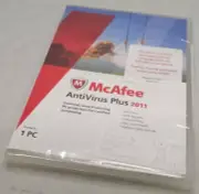 NIB McAfee AntiVirus Plus 2011 Software CD