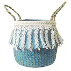 Laundry Basket Large Capacity Dirt-proof Comfortable Touch Flower Basket No Odor