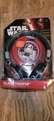 Disney Star Wars Flametrooper Multi-Device Stereo Headphones - NIP
