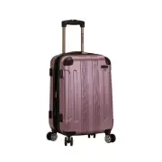 Rockland London Expandable 20 in. Hardside Spinner Carry On Luggage, Pink