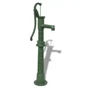 Hand Water Pump With Stand Cast Iron Garden Decor Ornament High Quality Green