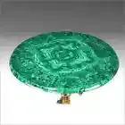 Malachite Precious stone side table/Coffee Table Top Handmade Furniture For Gift