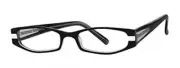 Calabria Vivid 902 Designer Reading Glasses in Black-White ; +2.75
