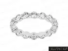 1.40Ct Round Diamond Shared Single Wedding Eternity Band Ring 950 Platinum G SI1