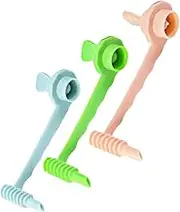 EZONEDEAL Twisted Potato Slicer Tornado Fry Rolling Spiral Cutter Knife Tower Chips Manual Maker for Snack Vegetables Fruit Kitchen Tool Creativity Cucumber Carrot Radish (3 Pcs (Assorted Color))
