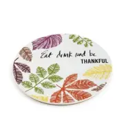The Cellar Harvest Earthenware Protective Trivet, Thanksgiving Serving Trivet