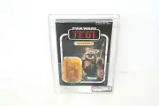 AFA 85 Star Wars ROTJ 1984 Kenner Canada Wicket MOC 77 Back-A Unpunched
