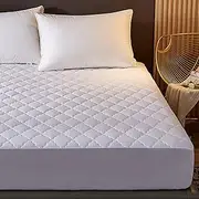 Mattress Protector King - Comfprote Premium Luxury Soft Cosy Mattress Cover - 100% Waterproof Breathable and Noiseless Bed Cover - Fitted and Deep Pockets White (King - 203 x 203 cm）