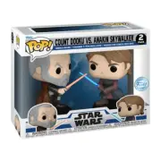 Star Wars: The Clone Wars Anakin Skywalker vs Count Dooku US EX Pop! Vinyl 2pk