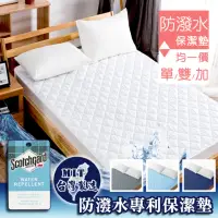 在飛比找momo購物網優惠-【這個好窩】防潑水專利鋪棉床包式保潔墊-單/雙/加(台灣製-