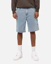 [S Double] S Double Denim Standard Shorts Blue Washed Denim - Size 30 30 Blue Washed Den