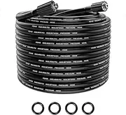 POHIR Pressure Washer Hose 30FT, Kink Resistant Power Washer Replacement Hose 1/4 Inch with M22 14MM Swivel, Lightweight Pressure Washer Extension Hose 3600 PSI