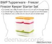 Brand New in Packaging Tupperware FreezerKeeper Starter Set - Set of 5