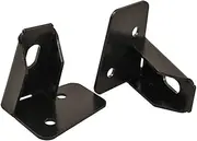 Front Runner Windshield Spot Light Brackets Compatible with Wrangler JK/JKU - Hood Car Light Bar Holder for Camping, Outdoor and Off-Road Use (Black)