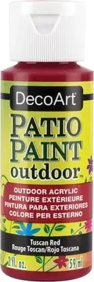DecoArt Patio Paint 2oz-Tuscan Red DCP-65