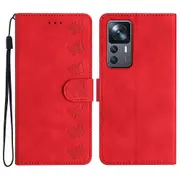 For Xiaomi 12T Pro 5G/12T 5Gmi K50 Ultra Phone Cover Imprinted Butterfly Wallet Stand Phone Case