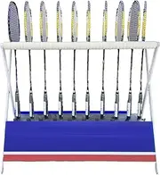 Tennis Racquet Storage Rack,Badminton Racket Display Rack,Foldable Sports Equipment Organiser,Holds 20-30 Rackets,for Kindergarte Retail Store Fitness Gym Schools