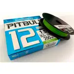 [好釣具] SHIMANO PITBULL PL-M62R 12股PE線 200M/黃綠色