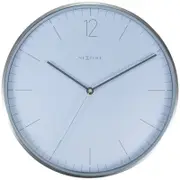 NeXtime 34cm White & Silver Essential Wall Clock