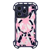 iPhone 16 Pro Ultra Bounce Case MagSafe Compatible Pink Stars