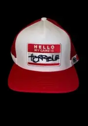 NWT GFORE HELLO MY GAME IS HORRIBLE MESH SNAPBACK CAP HAT